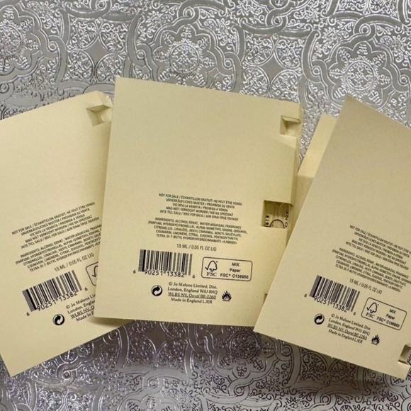 Jo malone ENGLISH PEAR SWEET PEA SAMPLE x3 Bundle BRAND NEW - Picture 3 of 3